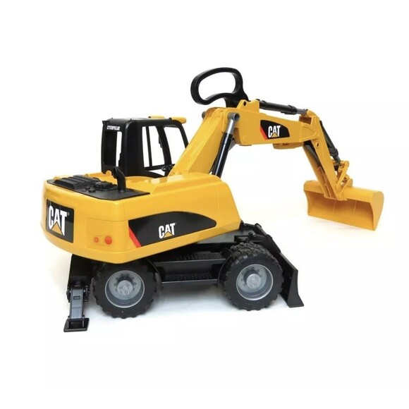 Vintage 2006 1/16th Caterpillar Wheel Excavator (Plastic) by Bruder 02446 - Picture 3 of 6